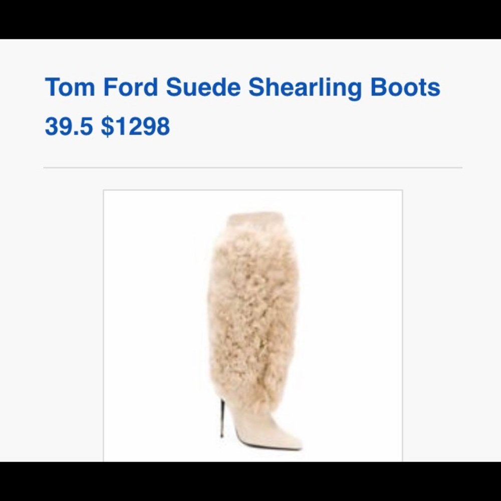 Tom Ford Shearling Boots